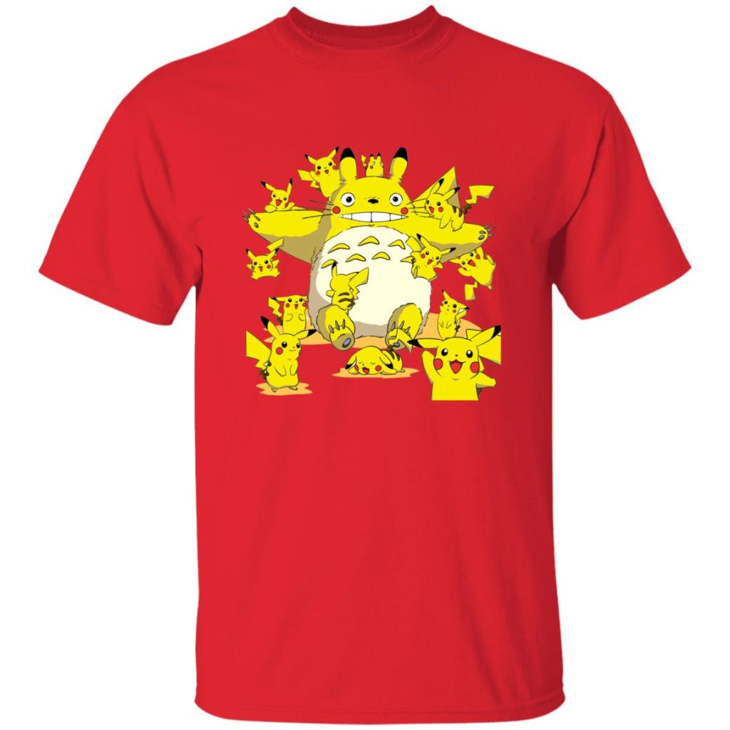 Studio Ghibli Totoro Cosplay Pikachu T-shirt - Image 9