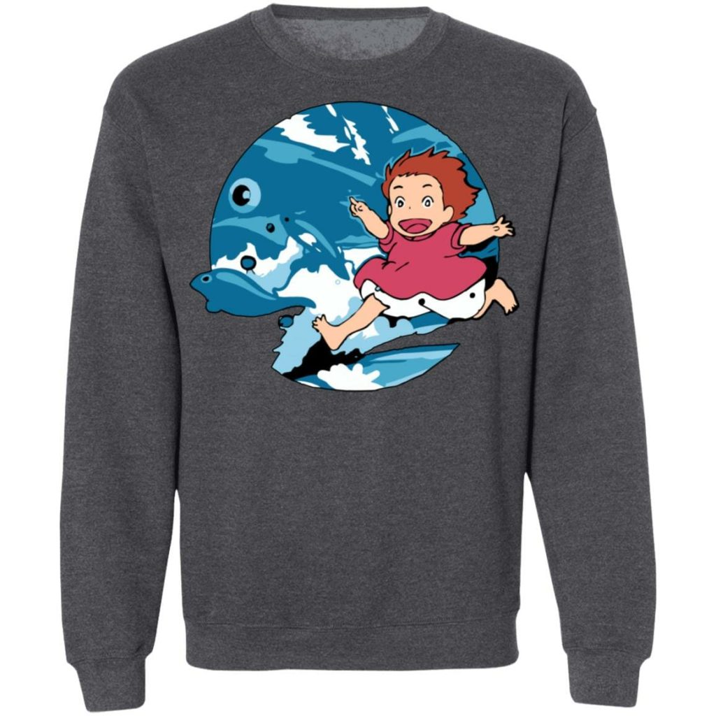 Studio Ghibli Ponyo On The Waves Sweatshirt - Image 8