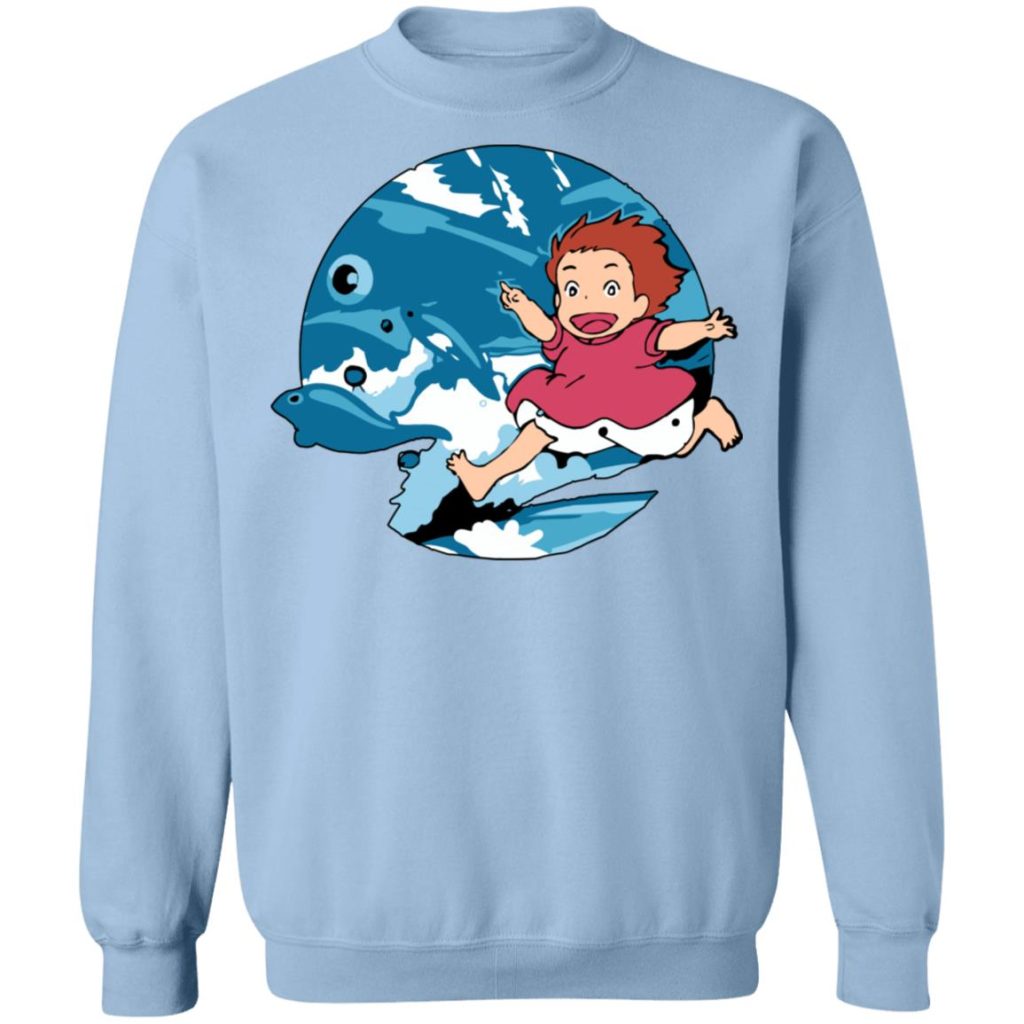 Studio Ghibli Ponyo On The Waves Sweatshirt - Image 9