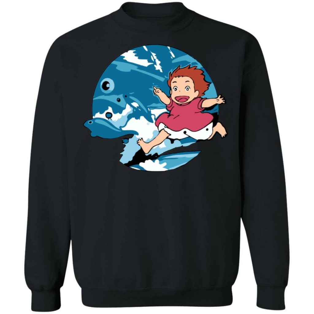 Studio Ghibli Ponyo On The Waves Sweatshirt - Image 4