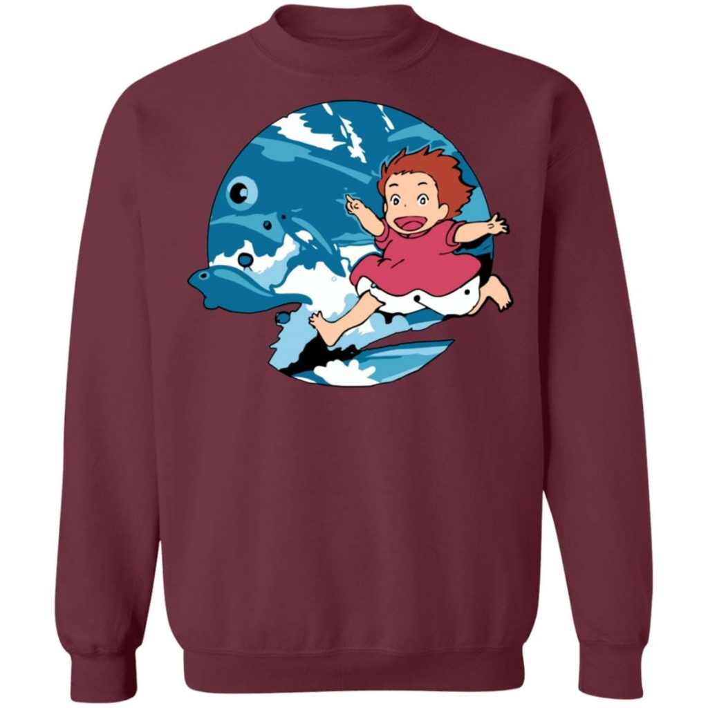 Studio Ghibli Ponyo On The Waves Sweatshirt - Image 5