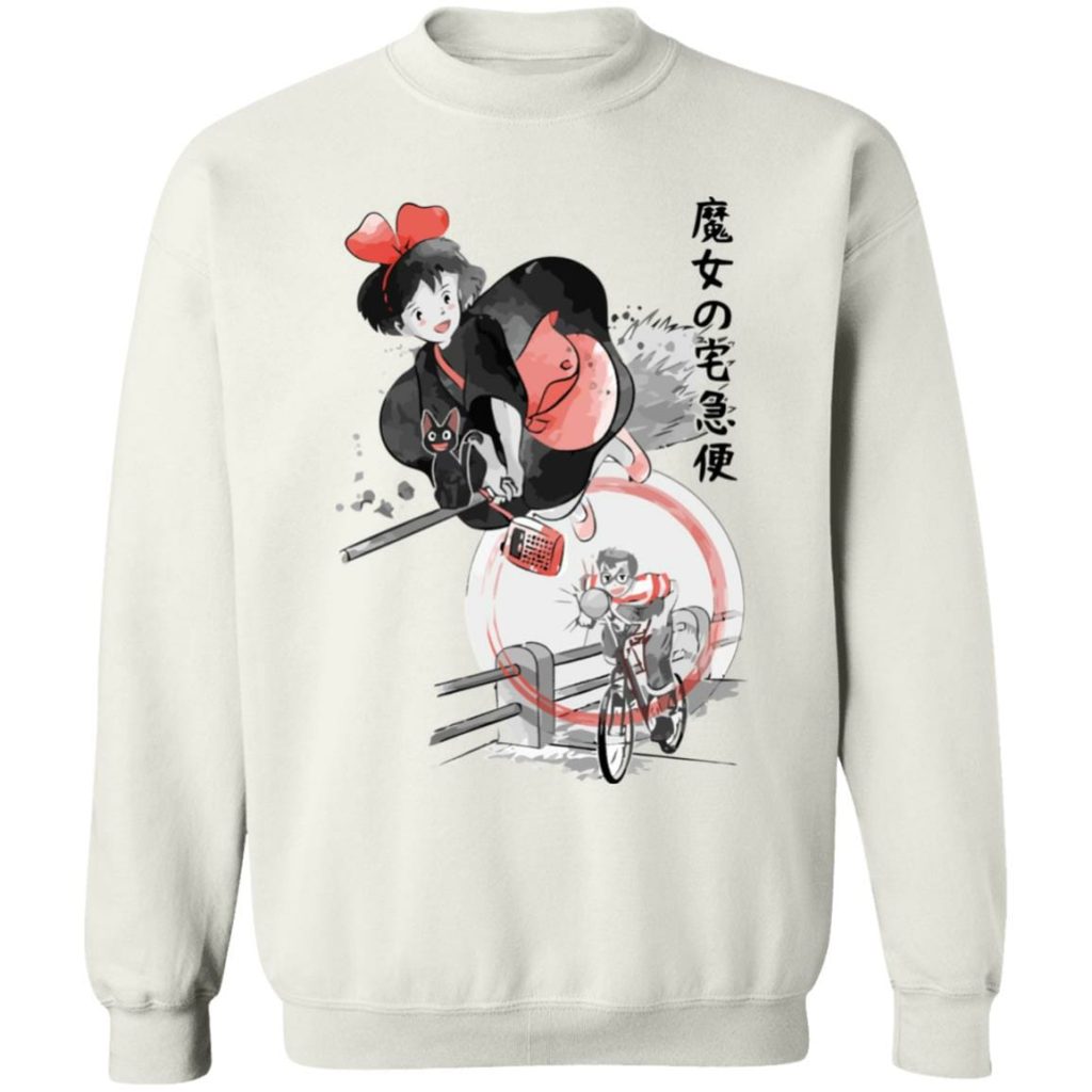Studio Ghibli Kiki's Delivery Service Kiki & Tombo Sweatshirt - Image 2
