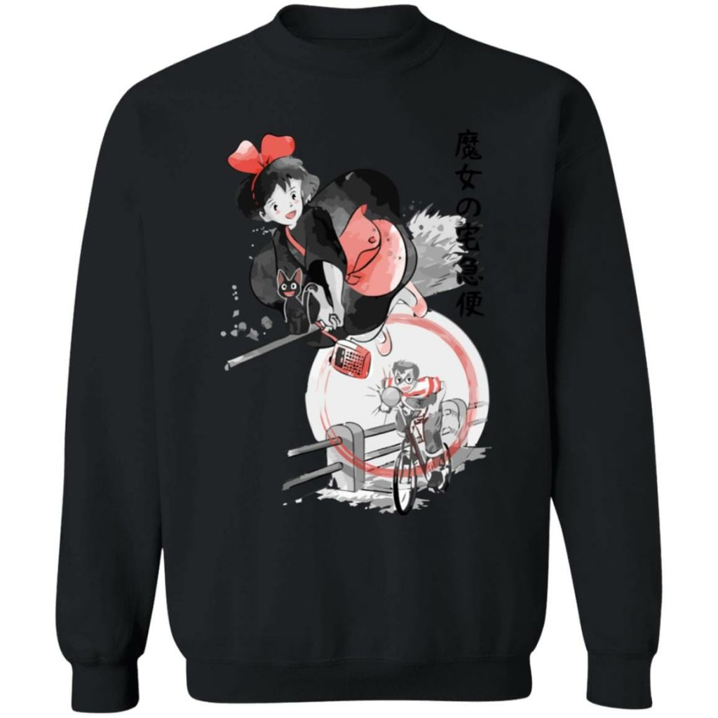 Studio Ghibli Kiki's Delivery Service Kiki & Tombo Sweatshirt - Image 4
