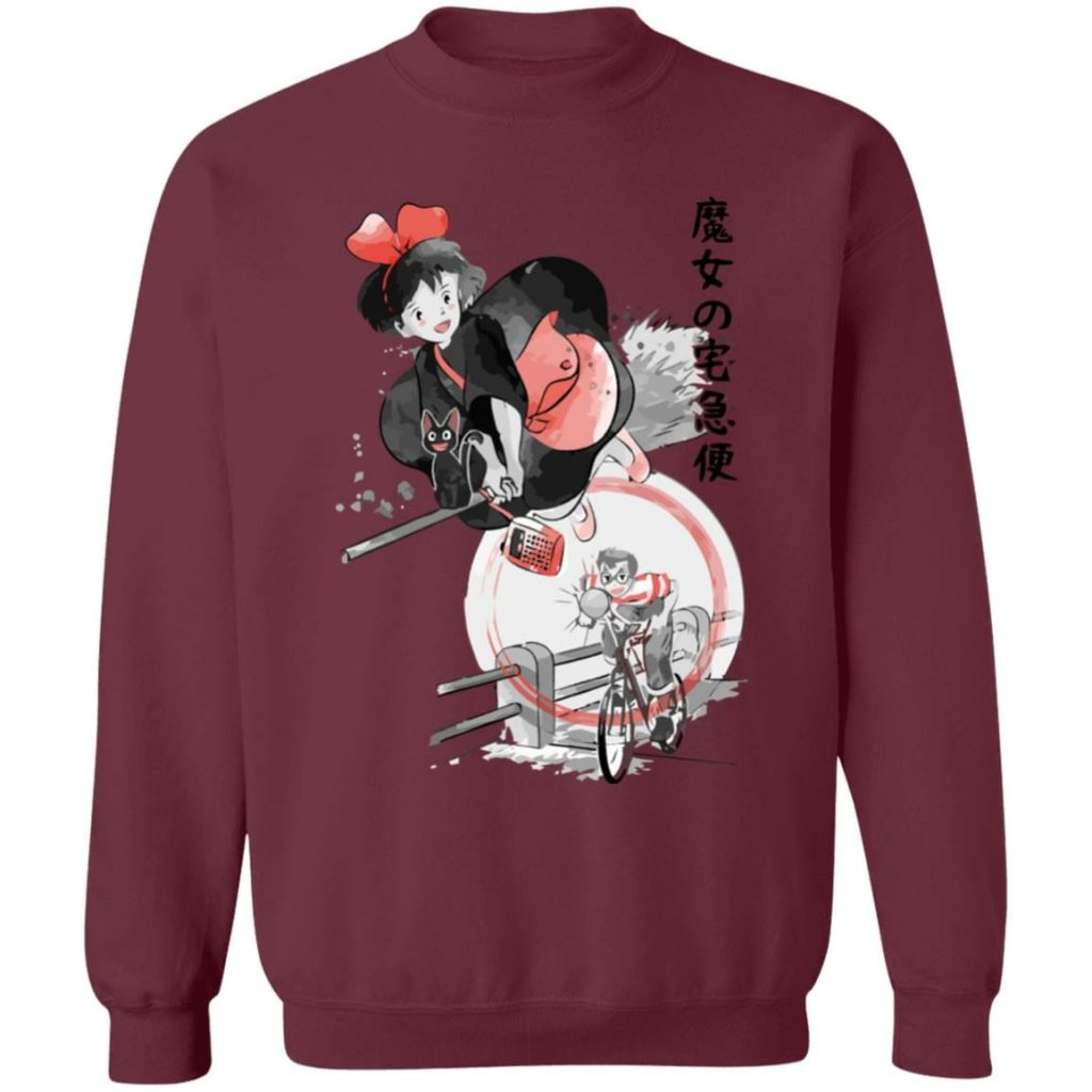 Studio Ghibli Kiki's Delivery Service Kiki & Tombo Sweatshirt - Image 5