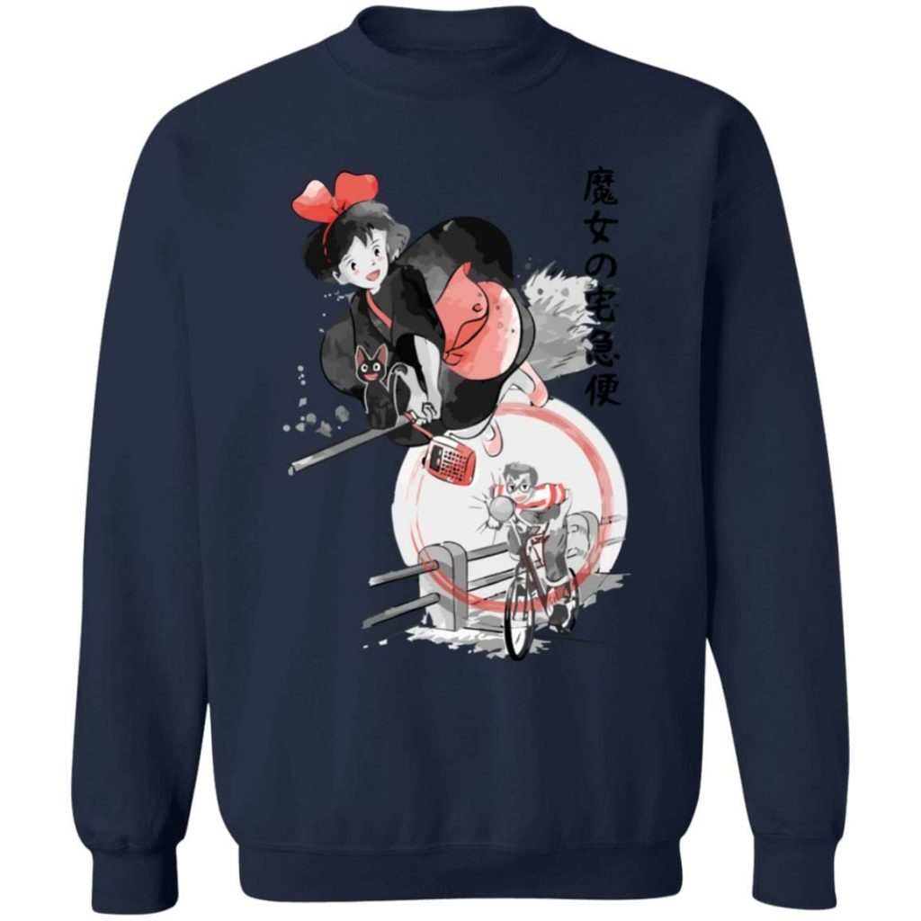 Studio Ghibli Kiki's Delivery Service Kiki & Tombo Sweatshirt - Image 6