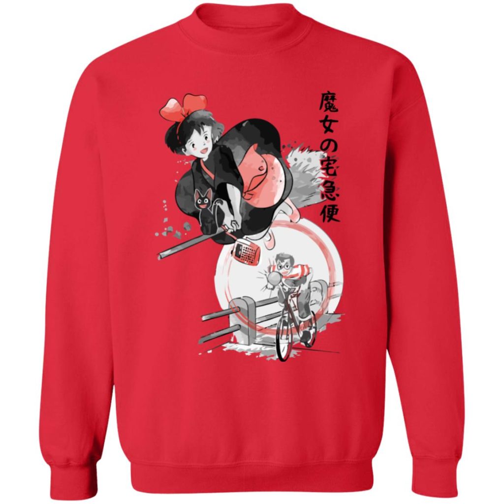 Studio Ghibli Kiki's Delivery Service Kiki & Tombo Sweatshirt - Image 7