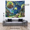 starry night castle in the sky wall tapestry 336 - Studio Ghibli UK Store