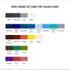 tank top color chart 1 - Studio Ghibli UK Store